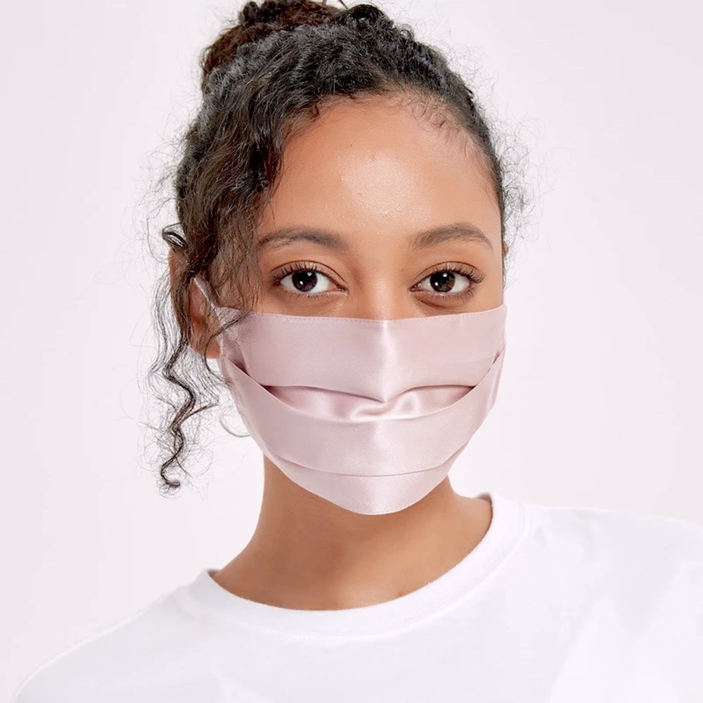 Set of 3 Rachel Silk 100% Silk Light Pink Formal face mask new with tags